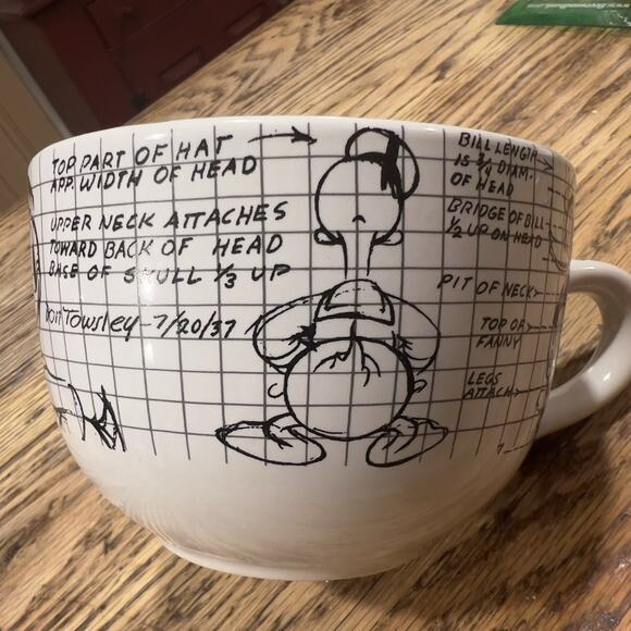 NEW Donald Duck LARGE Soup Mug Disney Sketchbook 29 Oz 5” NWT FABULOUS! - Picture 3 of 6